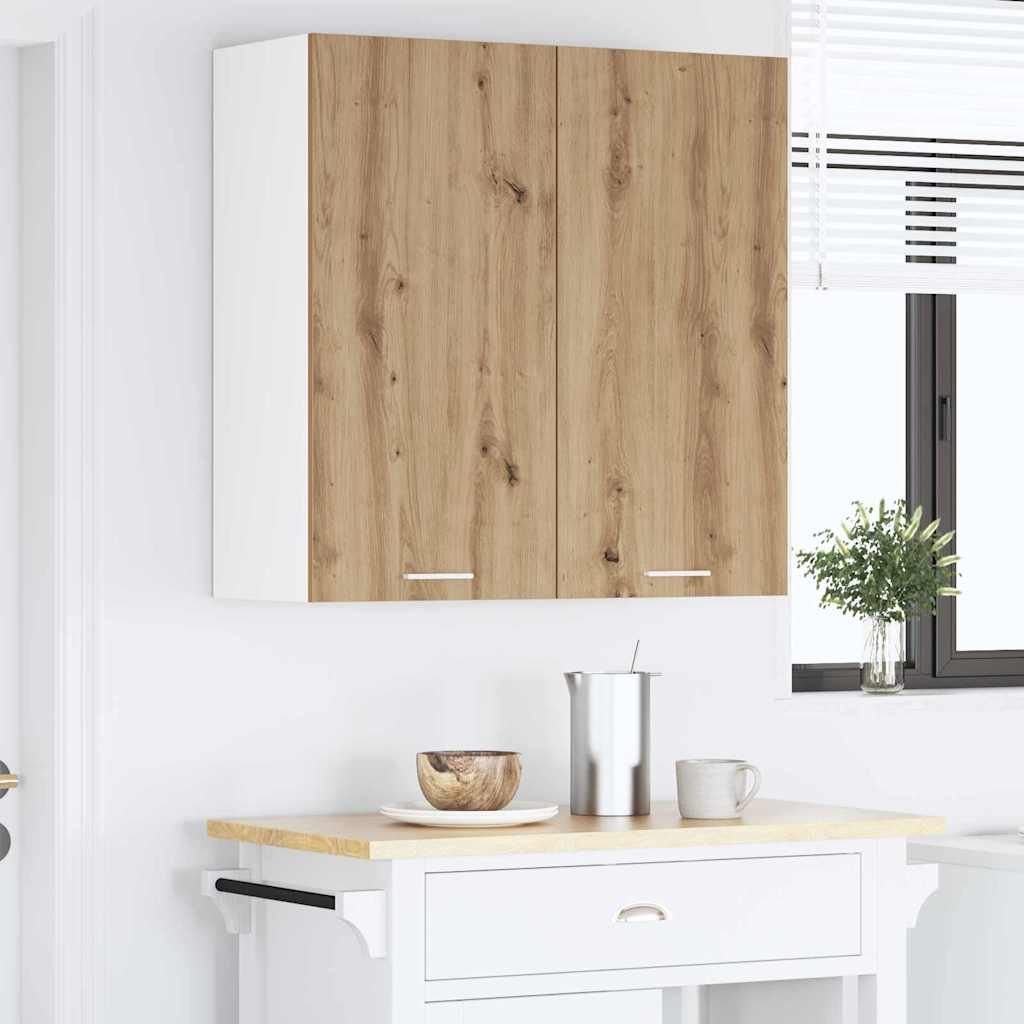 Viseći ormarić s pohranom Umjetnički hrast 80 x 31 x 80 cm