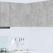 Viseći ormarić s pohranom Beton siva i bijela 57 x 57 x 80 cm
