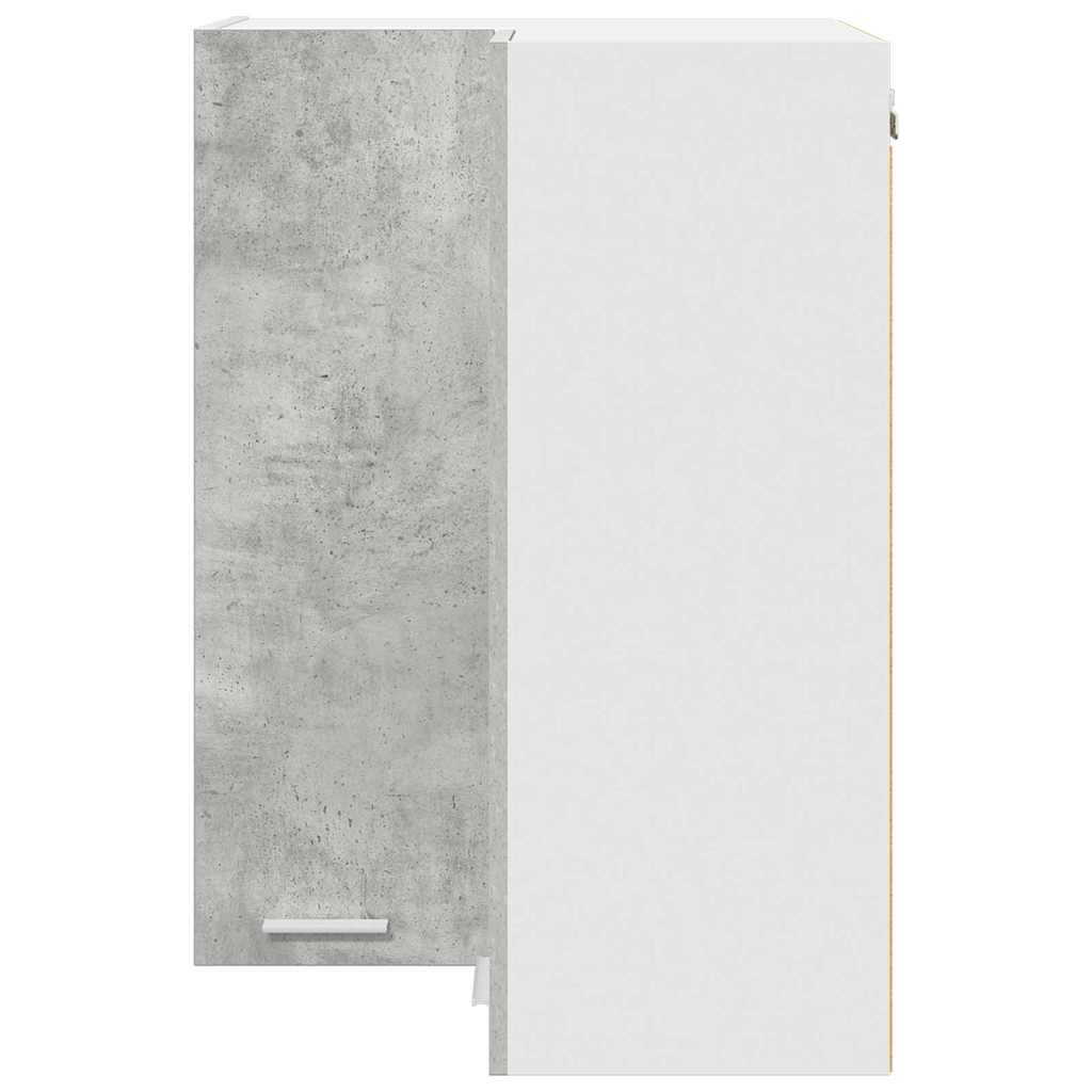 Viseći ormarić s pohranom Beton siva i bijela 57 x 57 x 80 cm