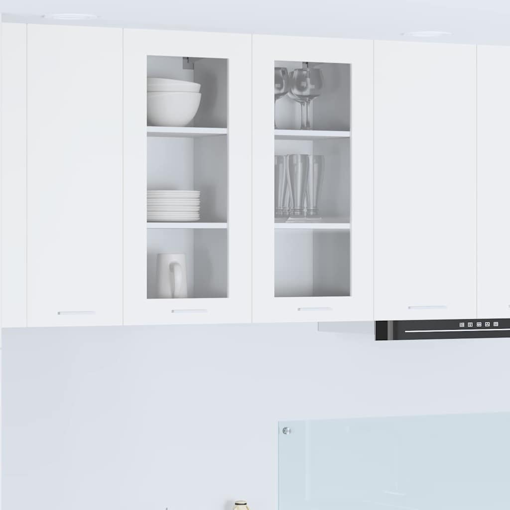 Viseći ormarić 2 pcs Bijelo 40 x 31 x 80 cm Konstruirano drvo