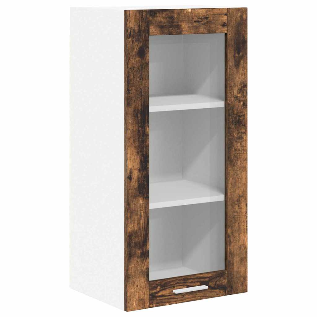 Viseći ormarić s pohranom 2 pcs Dimljeni hrast 40 x 31 x 80 cm