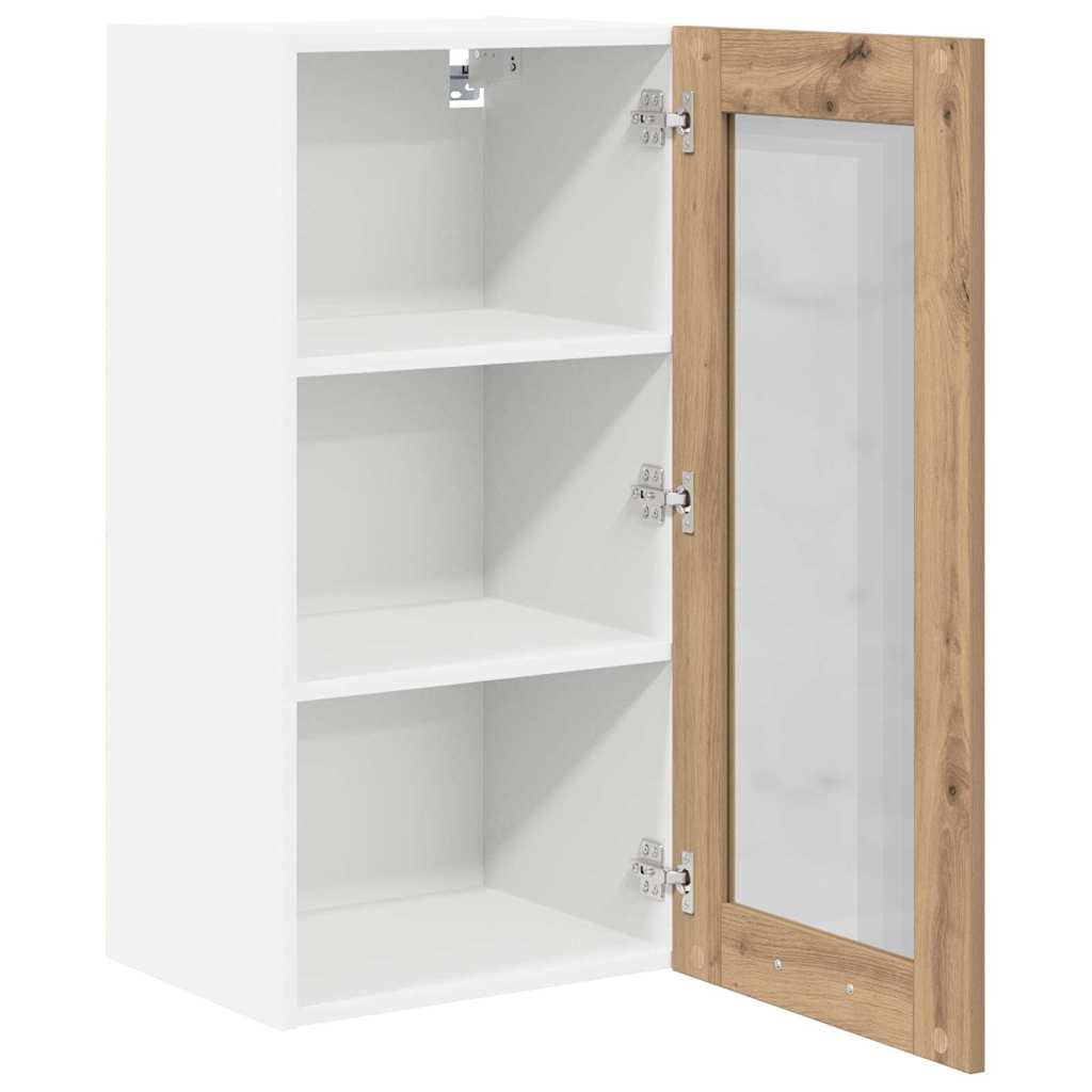 Viseći ormarić s vratima 2 pcs Umjetnički hrast 40 x 31 x 80 cm