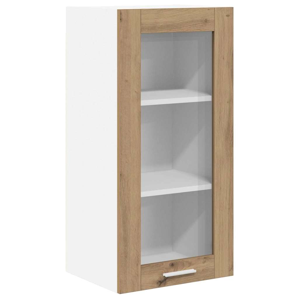 Viseći ormarić s vratima 2 pcs Umjetnički hrast 40 x 31 x 80 cm