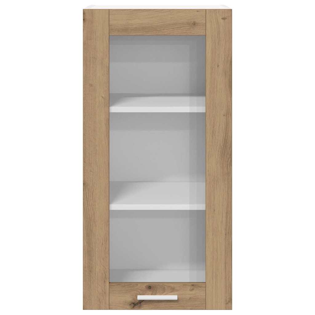 Viseći ormarić s vratima 2 pcs Umjetnički hrast 40 x 31 x 80 cm