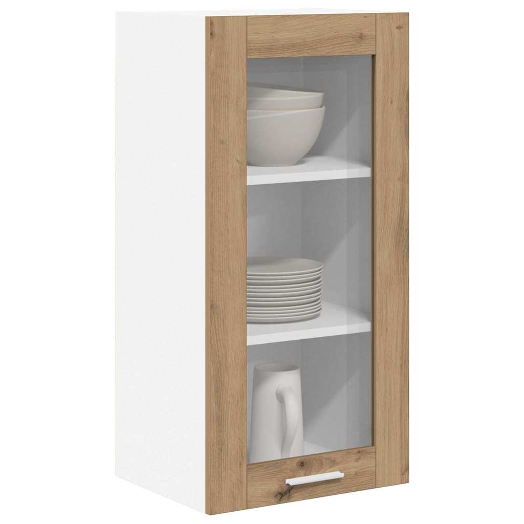 Viseći ormarić s vratima 2 pcs Umjetnički hrast 40 x 31 x 80 cm