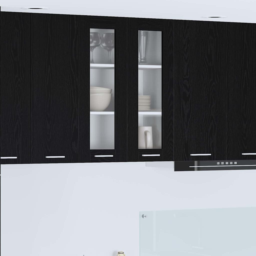 Viseći ormarić Crni hrast 60 x 31 x 80 cm Konstruirano drvo
