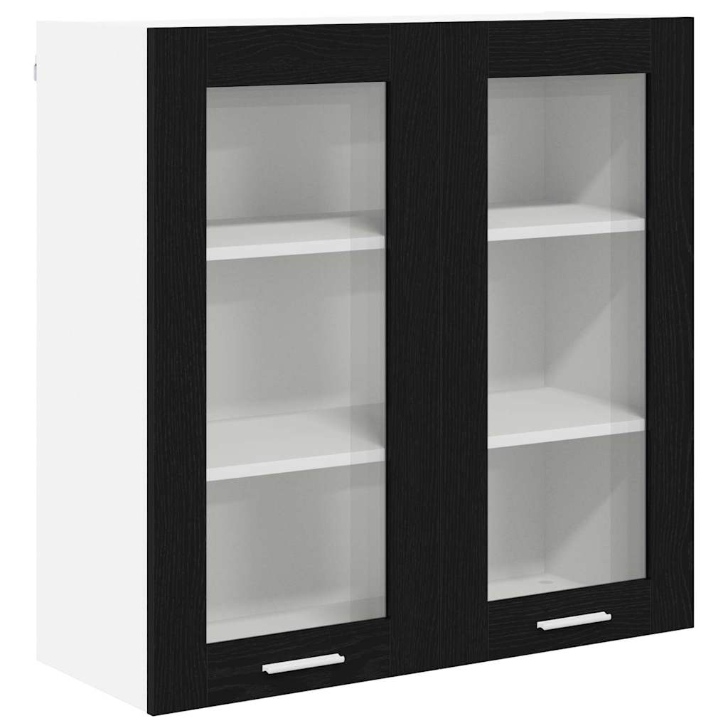 Viseći ormarić Crni hrast 80 x 31 x 80 cm Konstruirano drvo