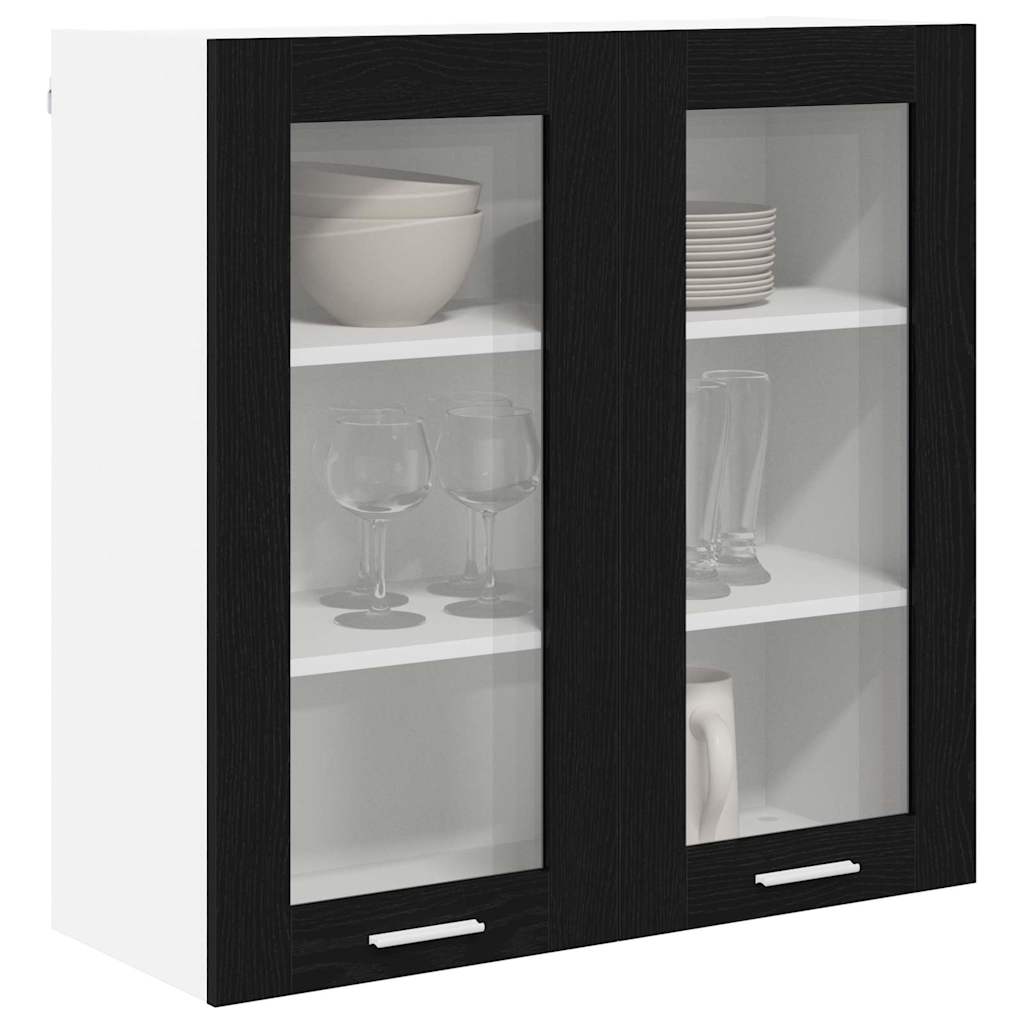 Viseći ormarić Crni hrast 80 x 31 x 80 cm Konstruirano drvo