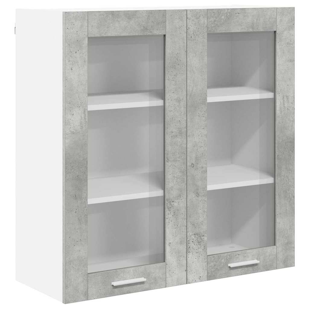 Viseći ormarić Betonski sivi 80 x 31 x 80 cm Konstruirano drvo