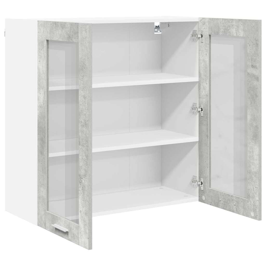 Viseći ormarić Betonski sivi 80 x 31 x 80 cm Konstruirano drvo