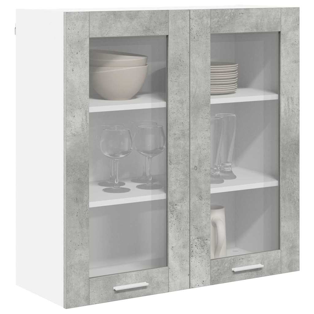 Viseći ormarić Betonski sivi 80 x 31 x 80 cm Konstruirano drvo
