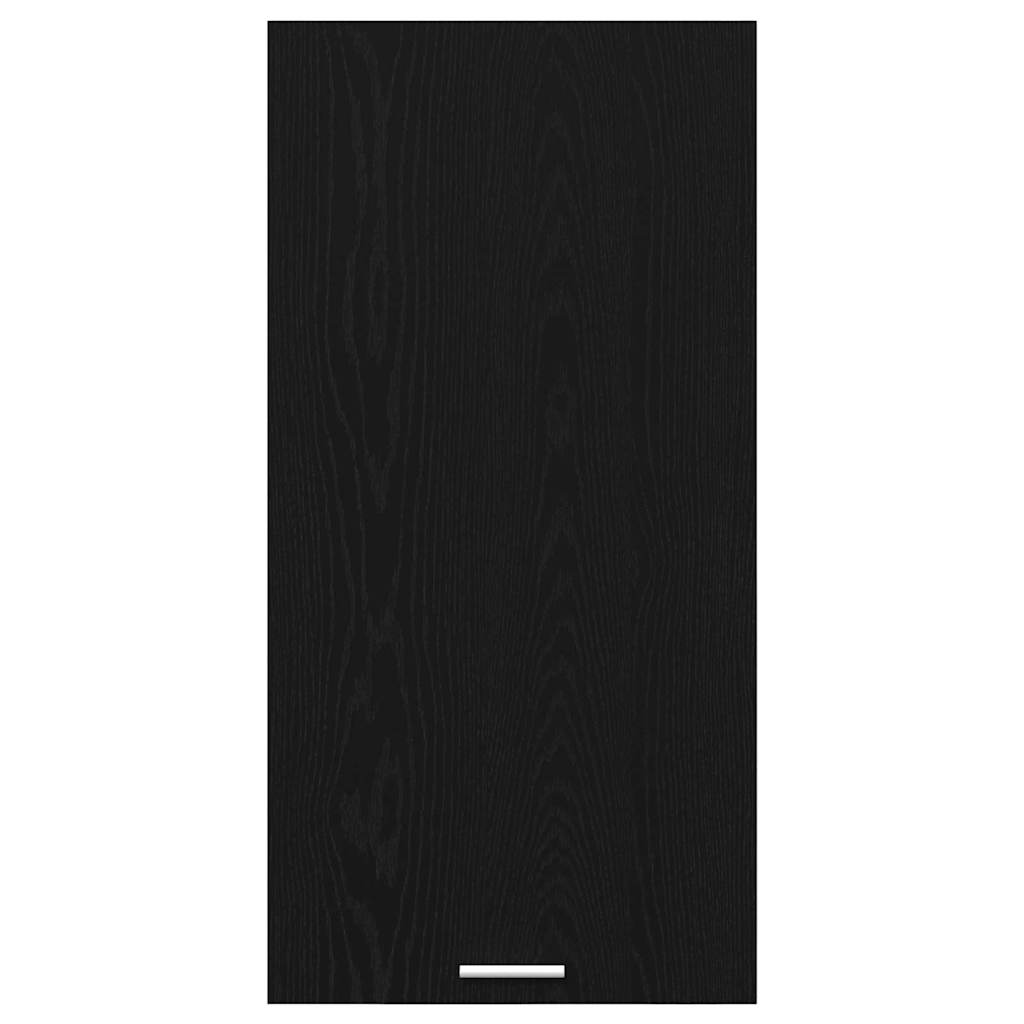 Viseći ormarić s pohranom Crni hrast i bijela 50 x 31 x 100 cm