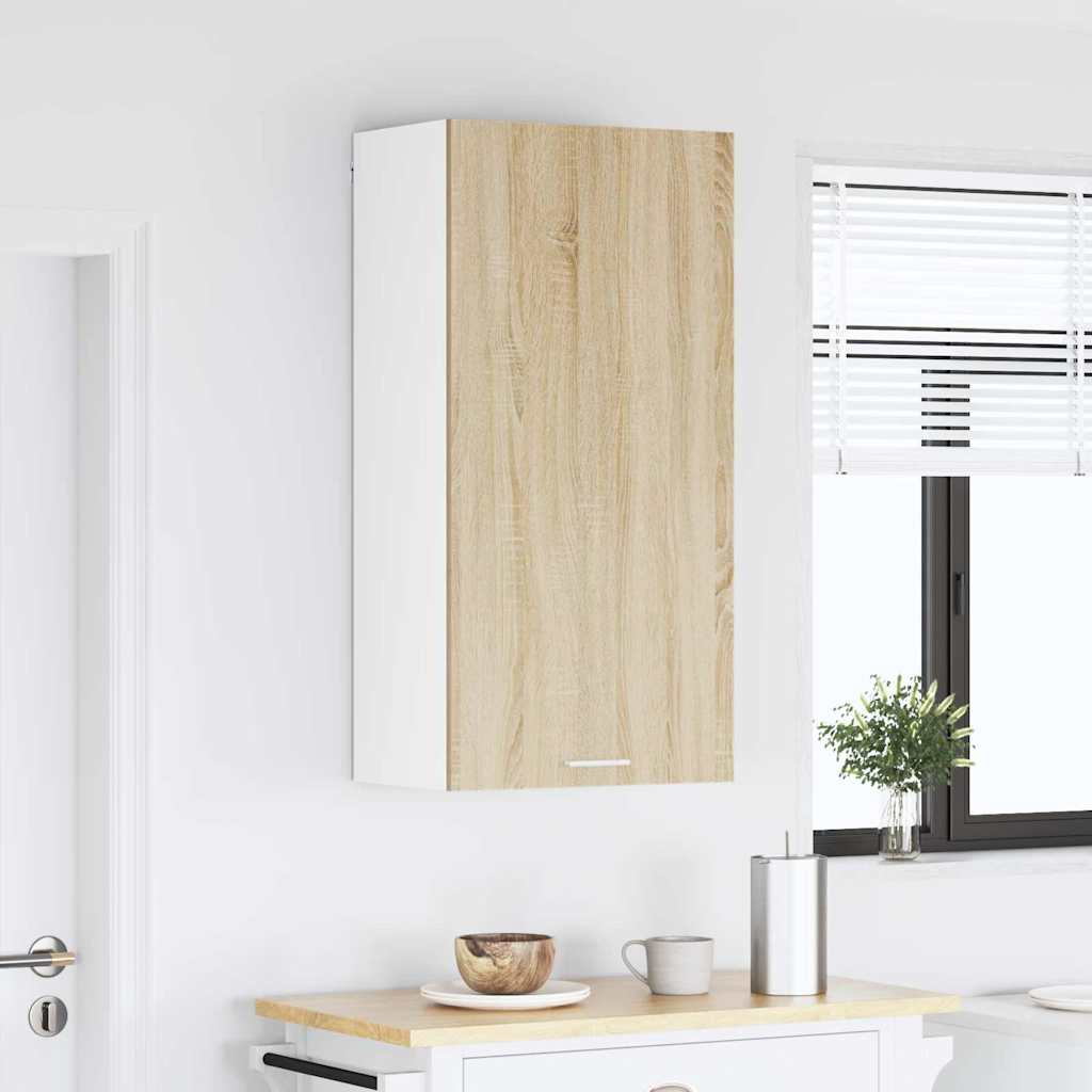 Viseći ormarić Sonoma hrast i bijela 50 x 31 x 100 cm