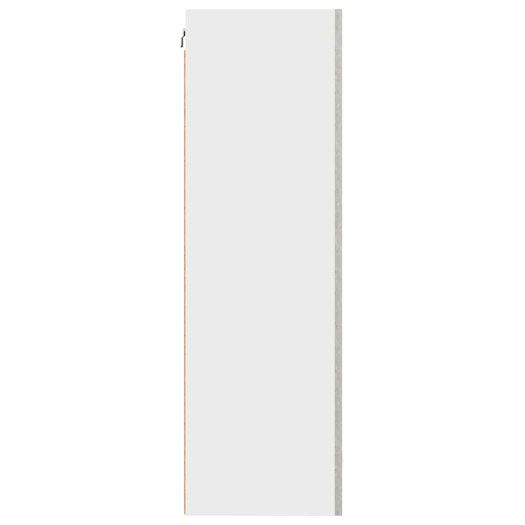 Viseći ormarić s pohranom Beton siva i bijela 50 x 31 x 100 cm