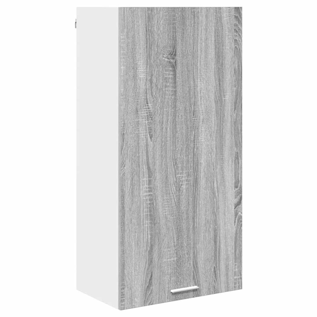 Viseći ormarić s pohranom Siva Sonoma i bijela 50 x 31 x 100 cm