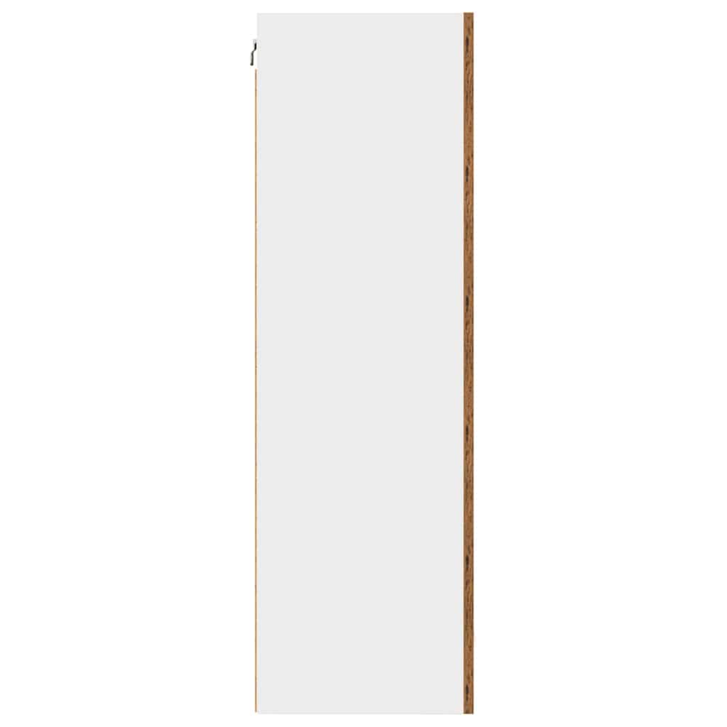 Viseći ormarić Stari drvo i bijela 50 x 31 x 100 cm