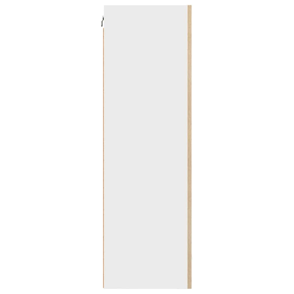 Viseći ormarić Umjetnički hrast i bijela 50 x 31 x 100 cm