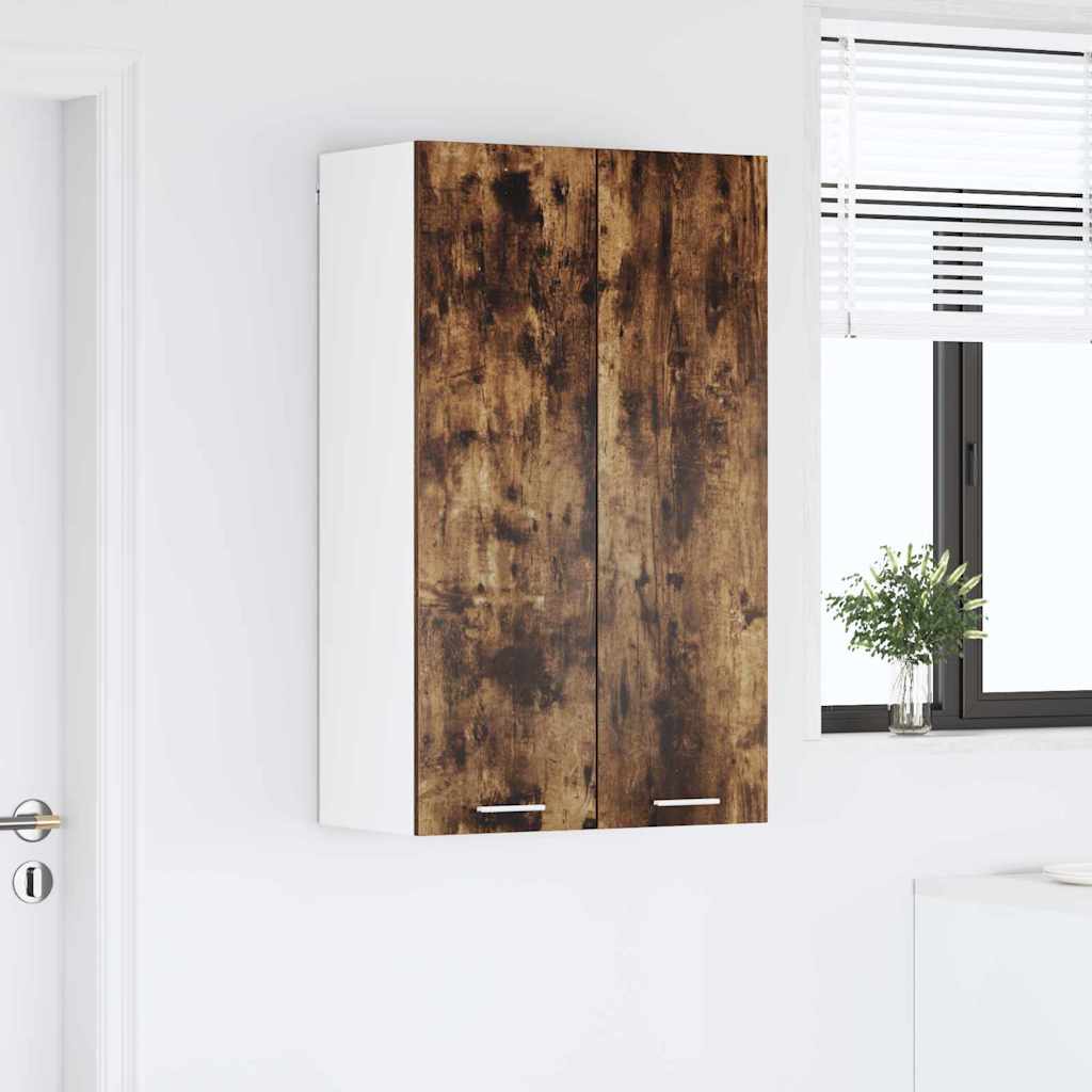 Viseći ormarić s pohranom Dimljeni hrast 60 x 31 x 100 cm