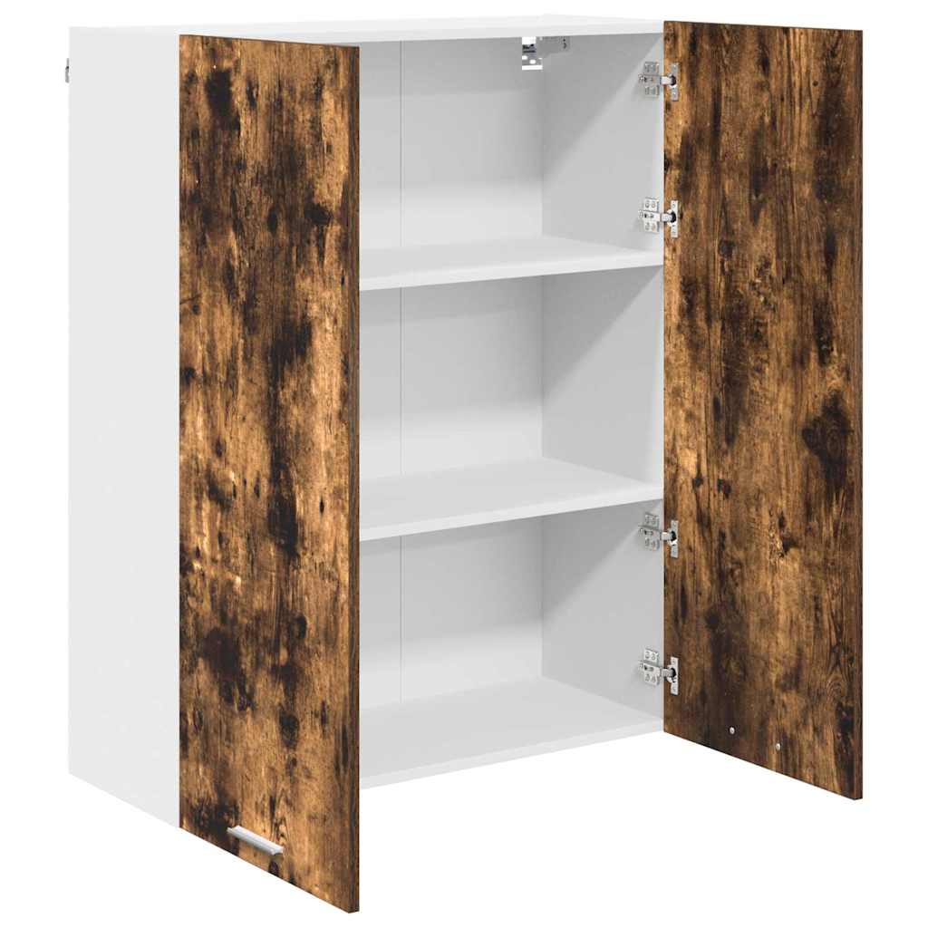Viseći ormarić s pohranom Dimljeni hrast 80 x 31 x 100 cm