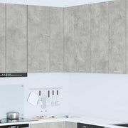 Viseći ormarić s pohranom Beton siva i bijela 57 x 57 x 100 cm