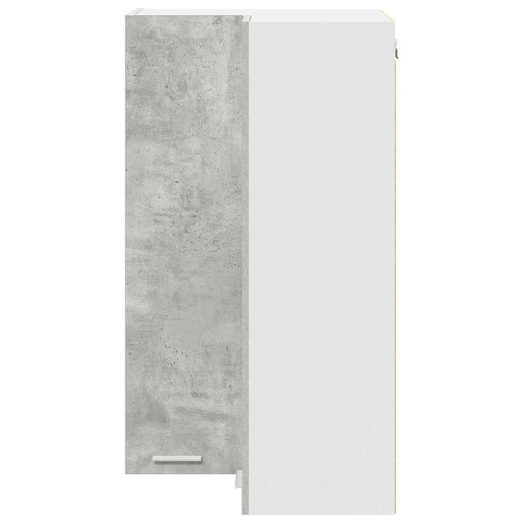 Viseći ormarić s pohranom Beton siva i bijela 57 x 57 x 100 cm