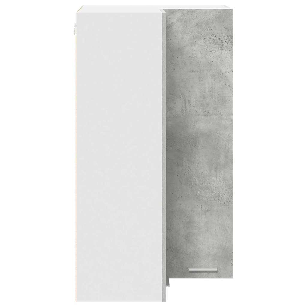 Viseći ormarić s pohranom Beton siva i bijela 57 x 57 x 100 cm