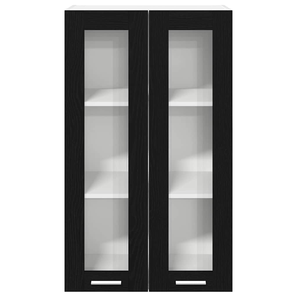 Viseći ormarić s pohranom Riga Crni hrast 60 x 31 x 100 cm