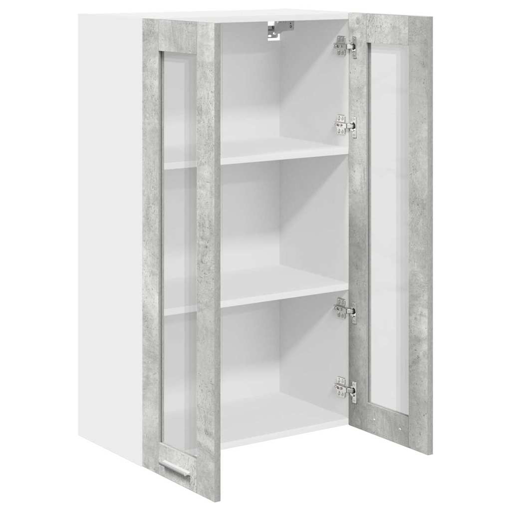 Viseći ormarić Betonski sivi 60 x 31 x 100 cm Konstruirano drvo