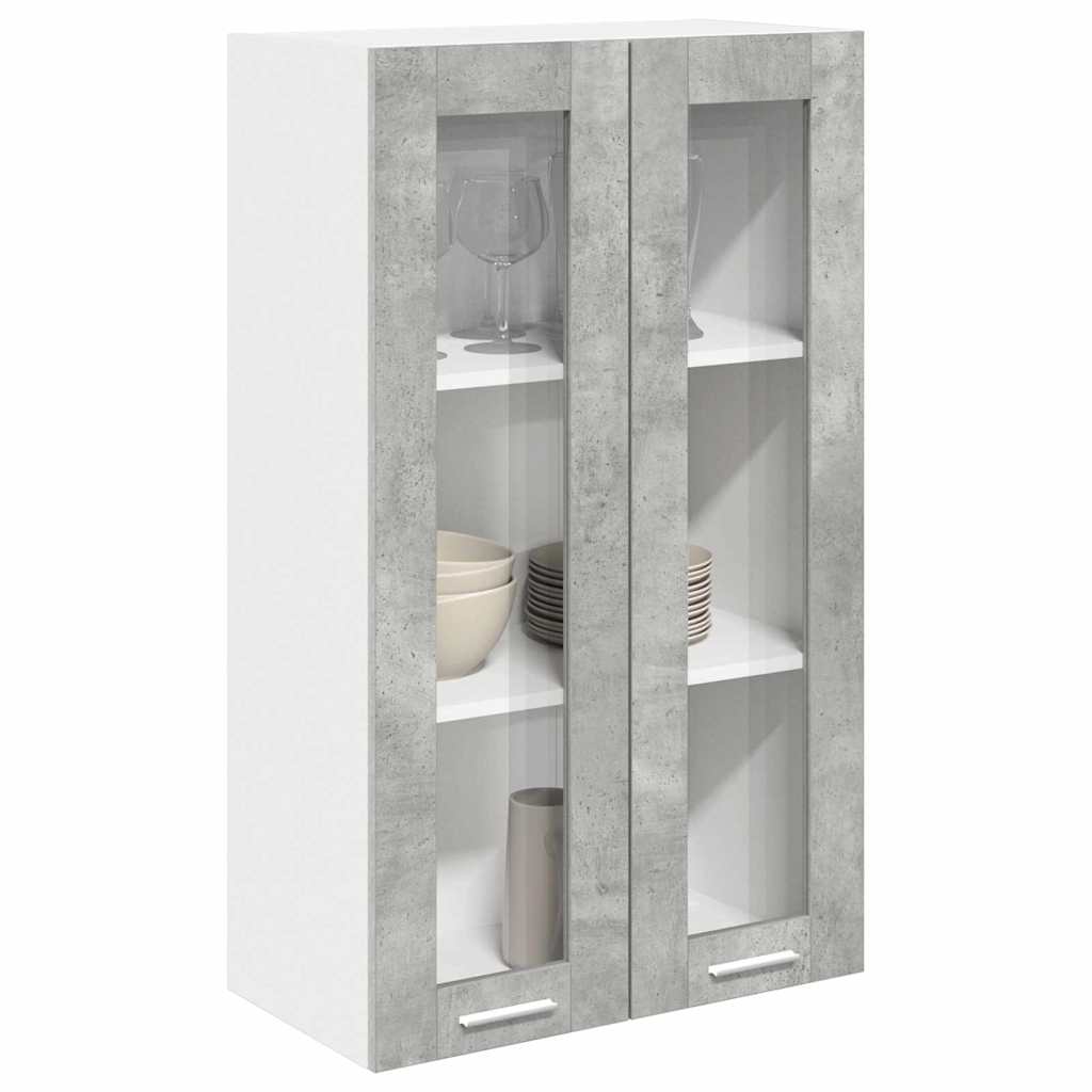 Viseći ormarić Betonski sivi 60 x 31 x 100 cm Konstruirano drvo
