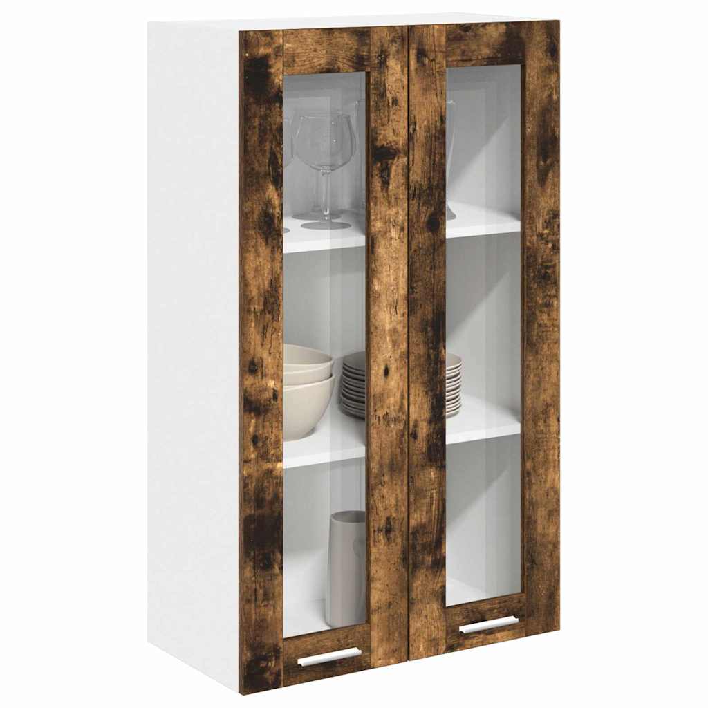 Viseći ormarić s pohranom Dimljeni hrast 60 x 31 x 100 cm