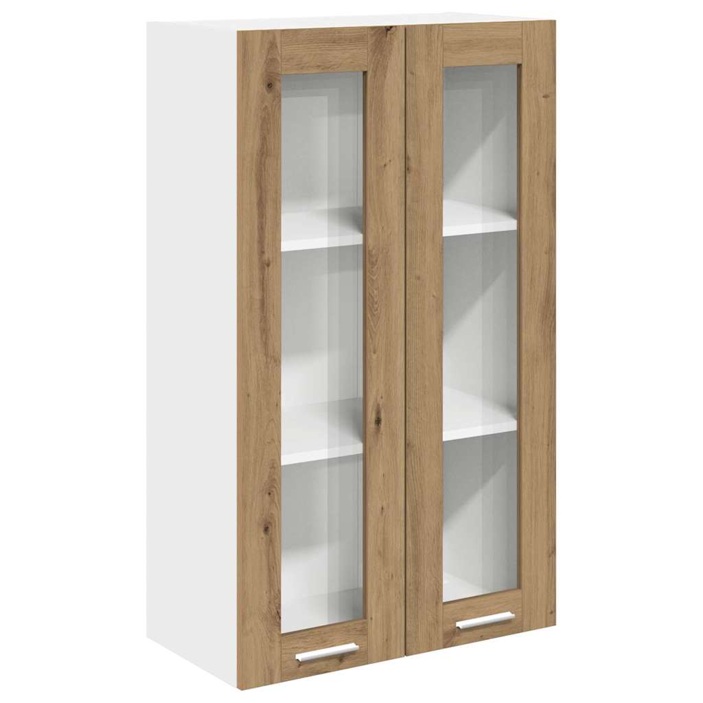 Viseći ormarić s pohranom Umjetnički hrast 60 x 31 x 100 cm