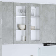 Viseći ormarić Betonski sivi 80 x 31 x 100 cm Konstruirano drvo