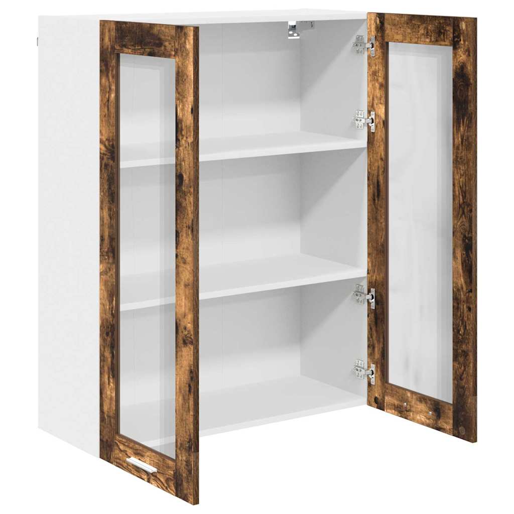 Viseći ormarić s pohranom Dimljeni hrast 80 x 31 x 100 cm
