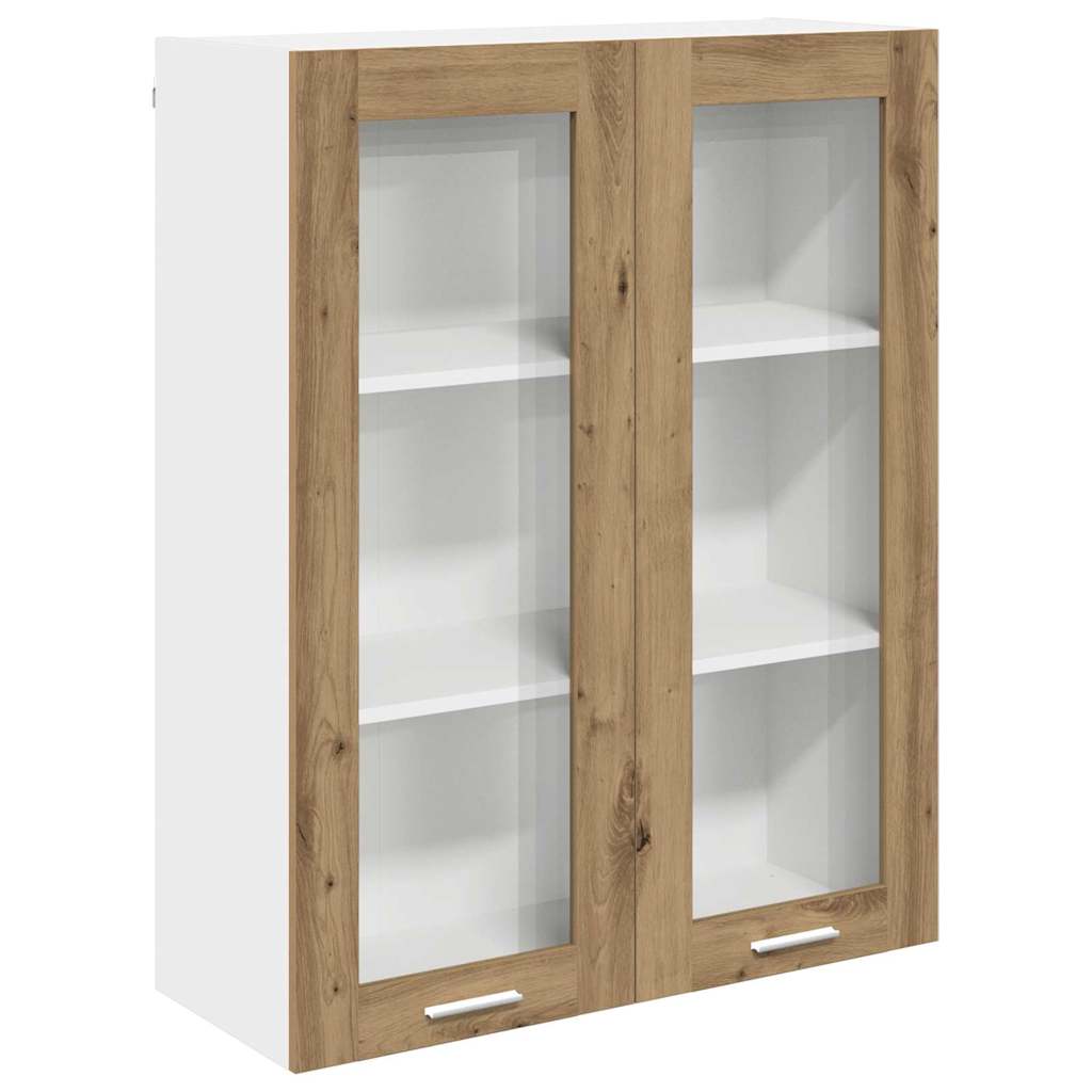 Viseći ormarić s pohranom Umjetnički hrast 80 x 31 x 100 cm