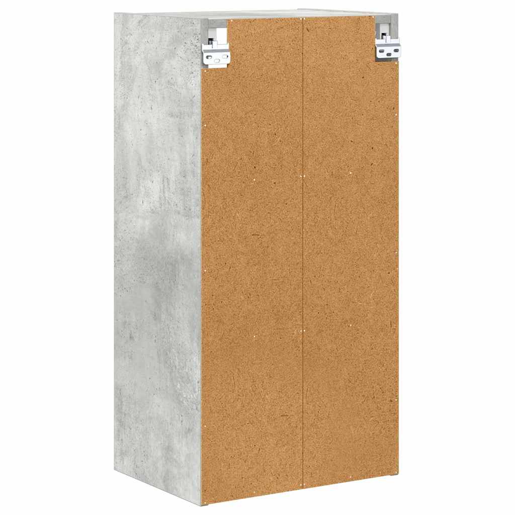 Viseći ormarić s pohranom Betonski sivi 40 x 29,5 x 80 cm