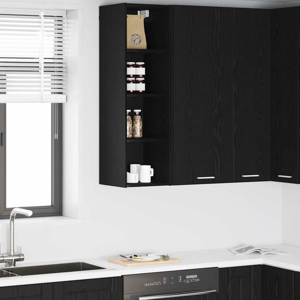 Viseći ormarić Crni hrast 30 x 29,5 x 100 cm Konstruirano drvo