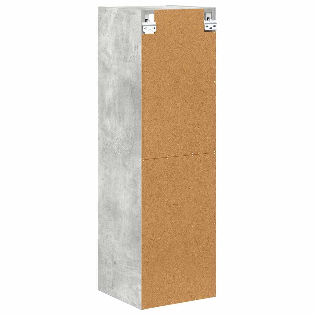 Viseći ormarić s pohranom Betonski sivi 30 x 29,5 x 100 cm