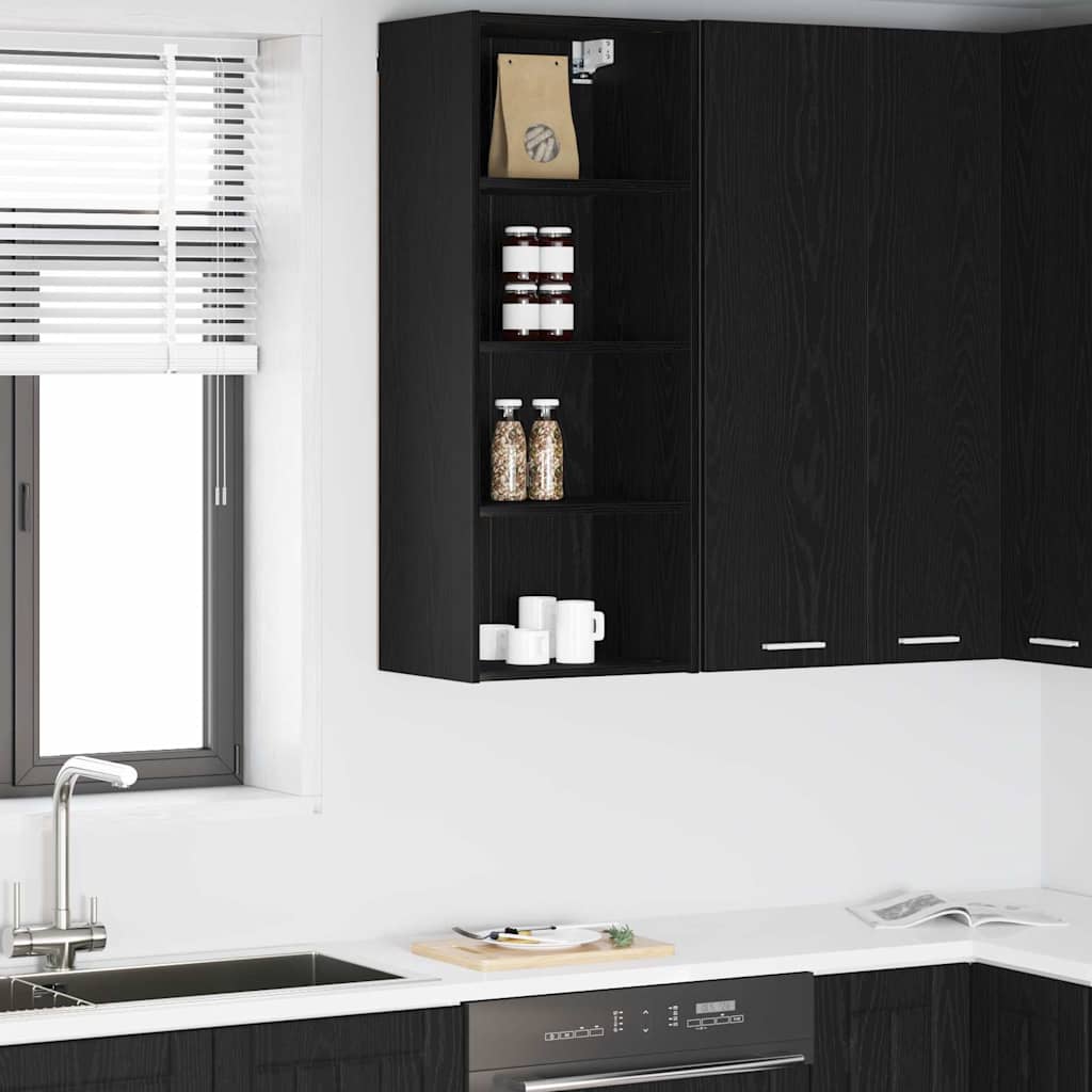 Viseći ormarić Crni hrast 40 x 29,5 x 100 cm Konstruirano drvo
