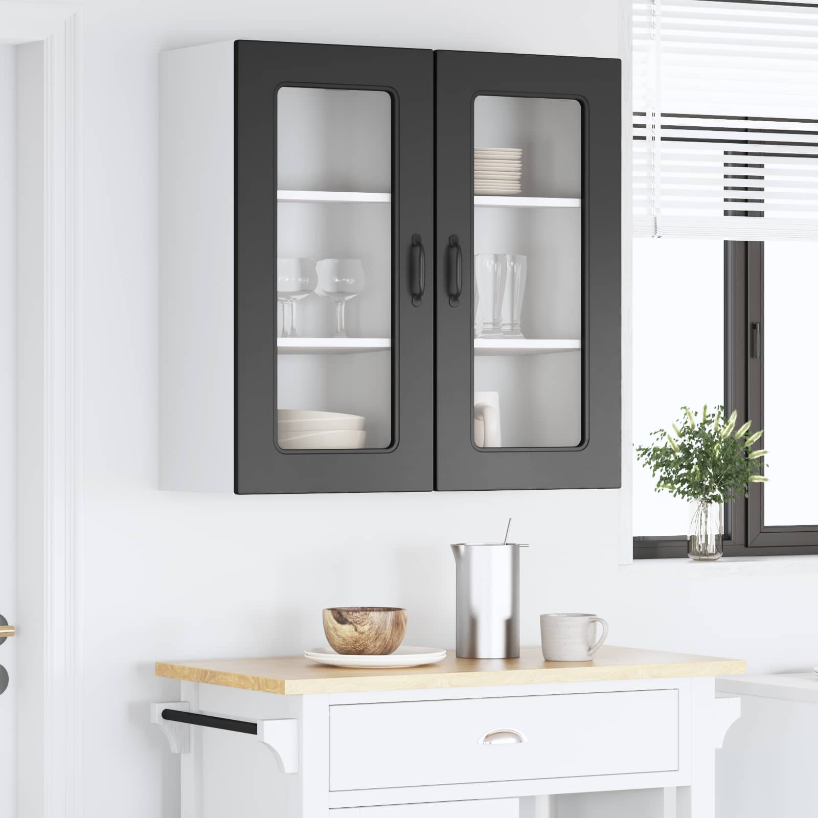 Ploča za perilicu posuđa Kalmar 2 pcs Crna 40 x 31 x 80 cm