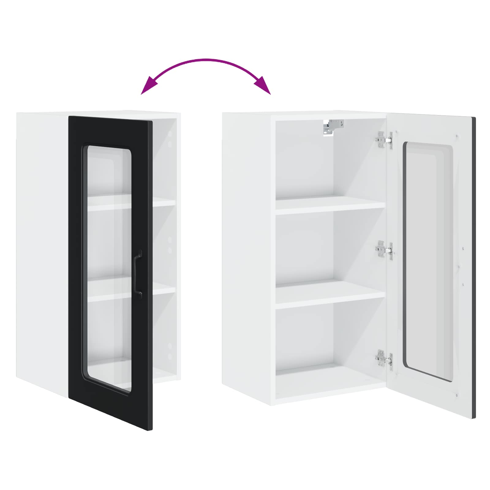 Ploča za perilicu posuđa Kalmar 2 pcs Crna 40 x 31 x 80 cm