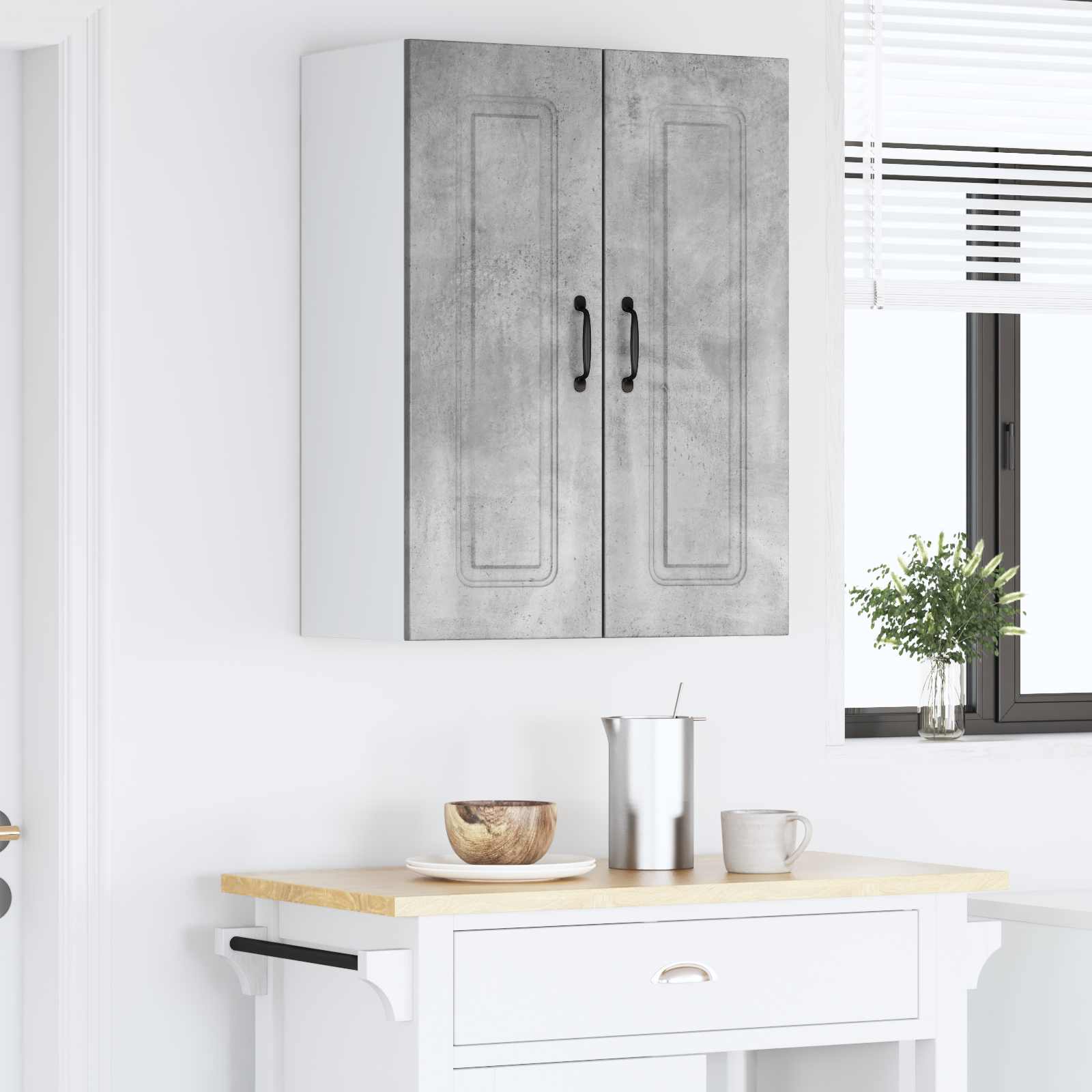 Ploča za perilicu posuđa Kalmar Betonski sivi 60 x 31 x 80 cm