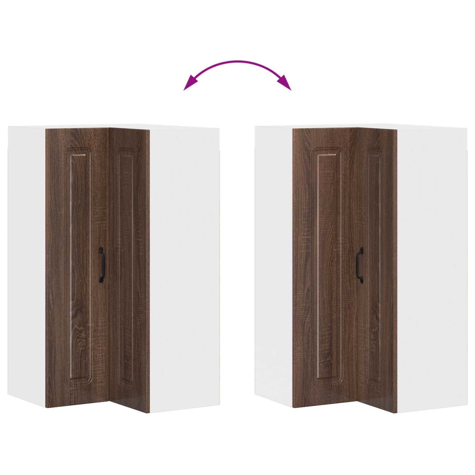 Ploča za perilicu posuđa Kalmar Smeđi hrast 57 x 57 x 100 cm