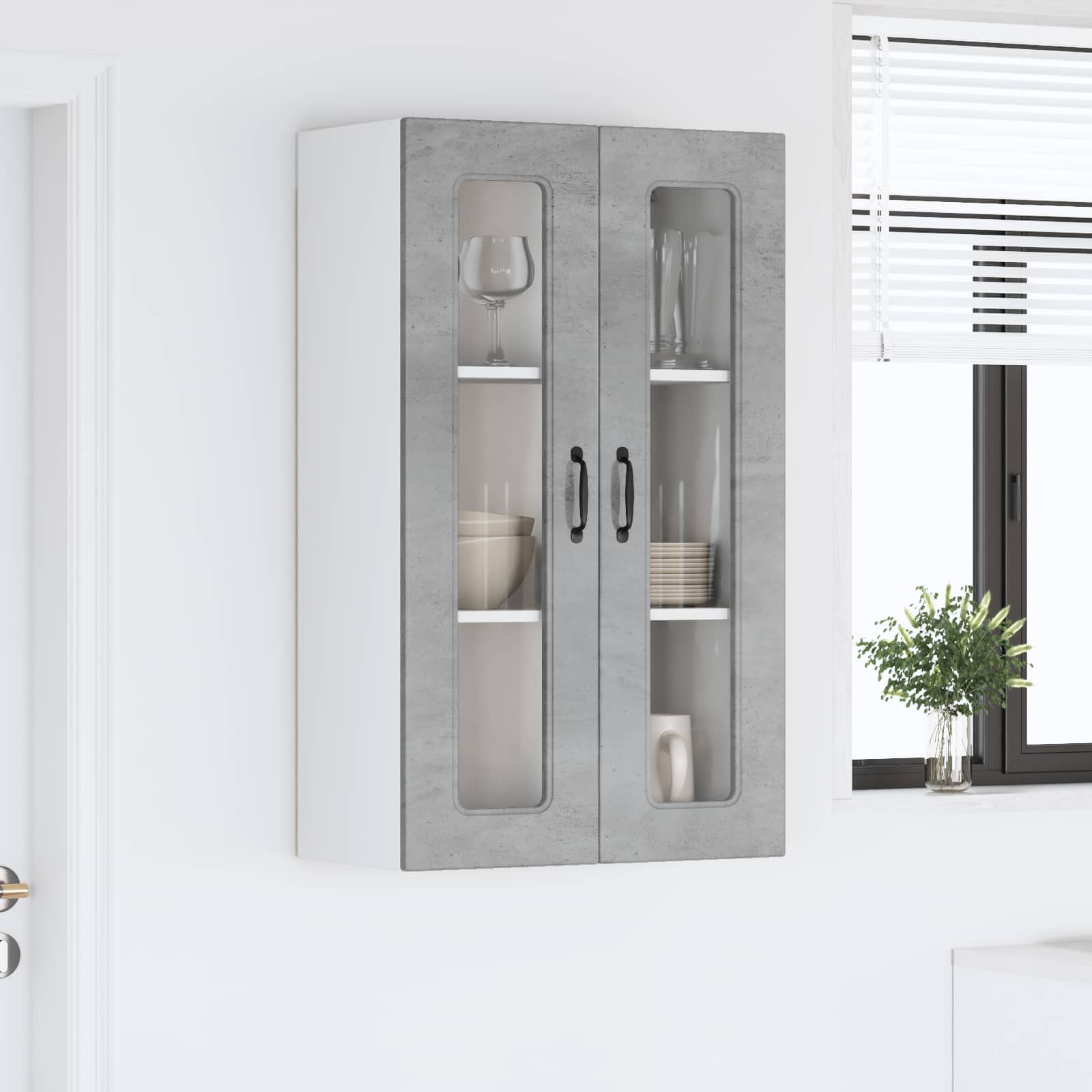 Ploča za perilicu posuđa Kalmar Betonski sivi 60 x 31 x 100 cm