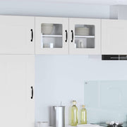 Zidni stakleni ormarić Lucca 2 pcs Bijela 40 x 31 x 40 cm