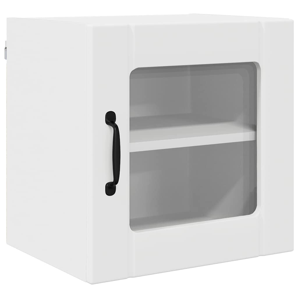 Zidni stakleni ormarić Lucca 2 pcs Bijela 40 x 31 x 40 cm