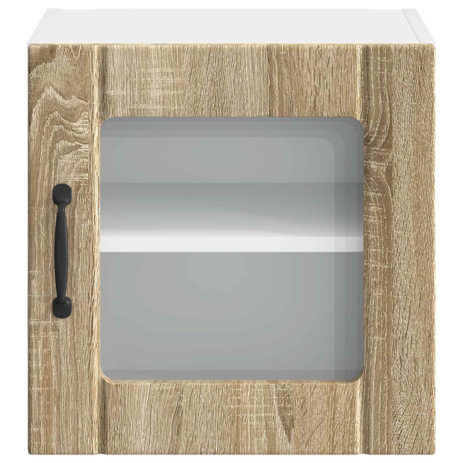Zidni stakleni ormarić Lucca 2 pcs Hrast sonoma 40 x 31 x 40 cm
