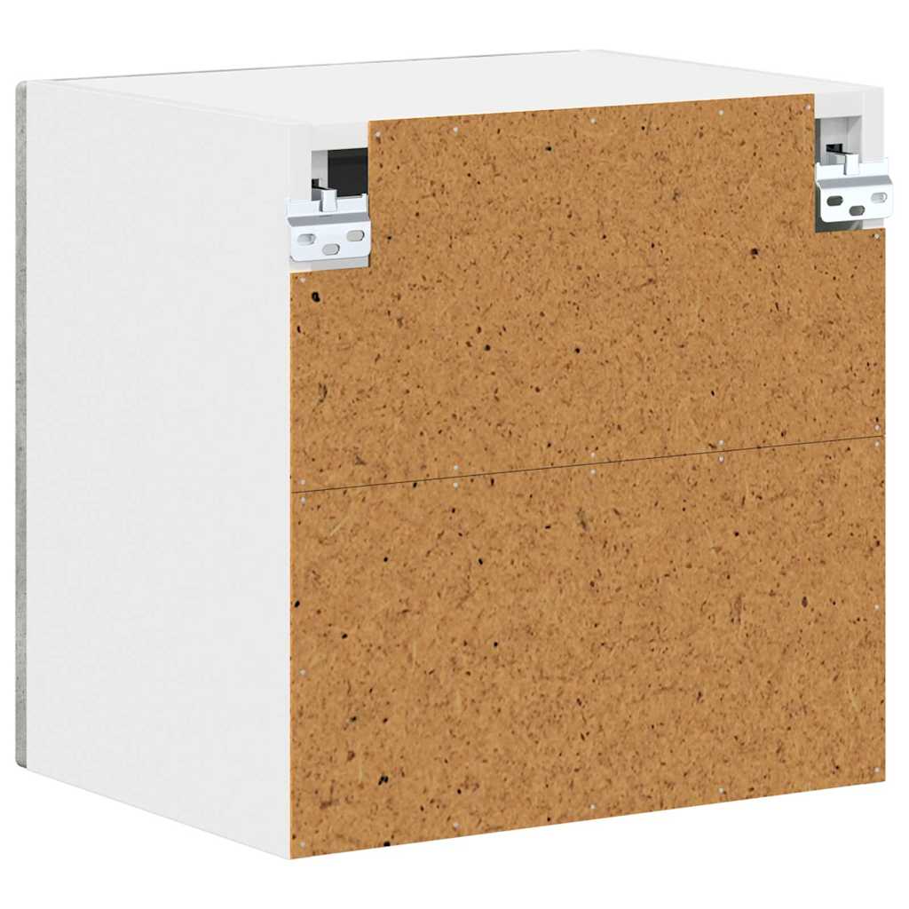 Zidni stakleni ormarić Lucca 2 pcs Betonska siva