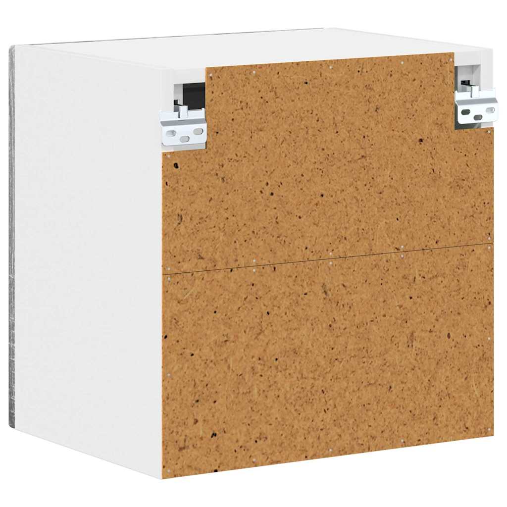 Zidni stakleni ormarić Lucca 2 pcs Siva sonoma 40 x 31 x 40 cm