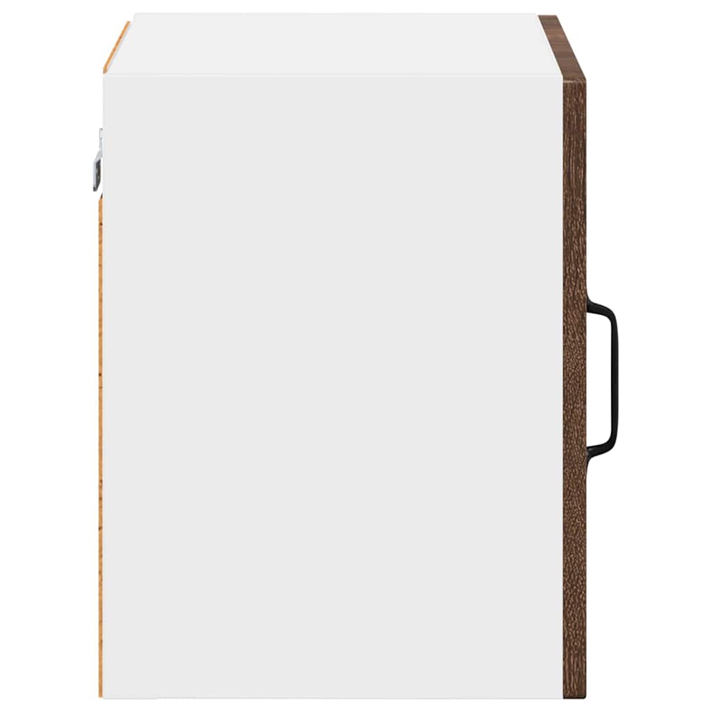 Zidni stakleni ormarić Lucca 2 pcs Smeđi hrast 40 x 31 x 40 cm