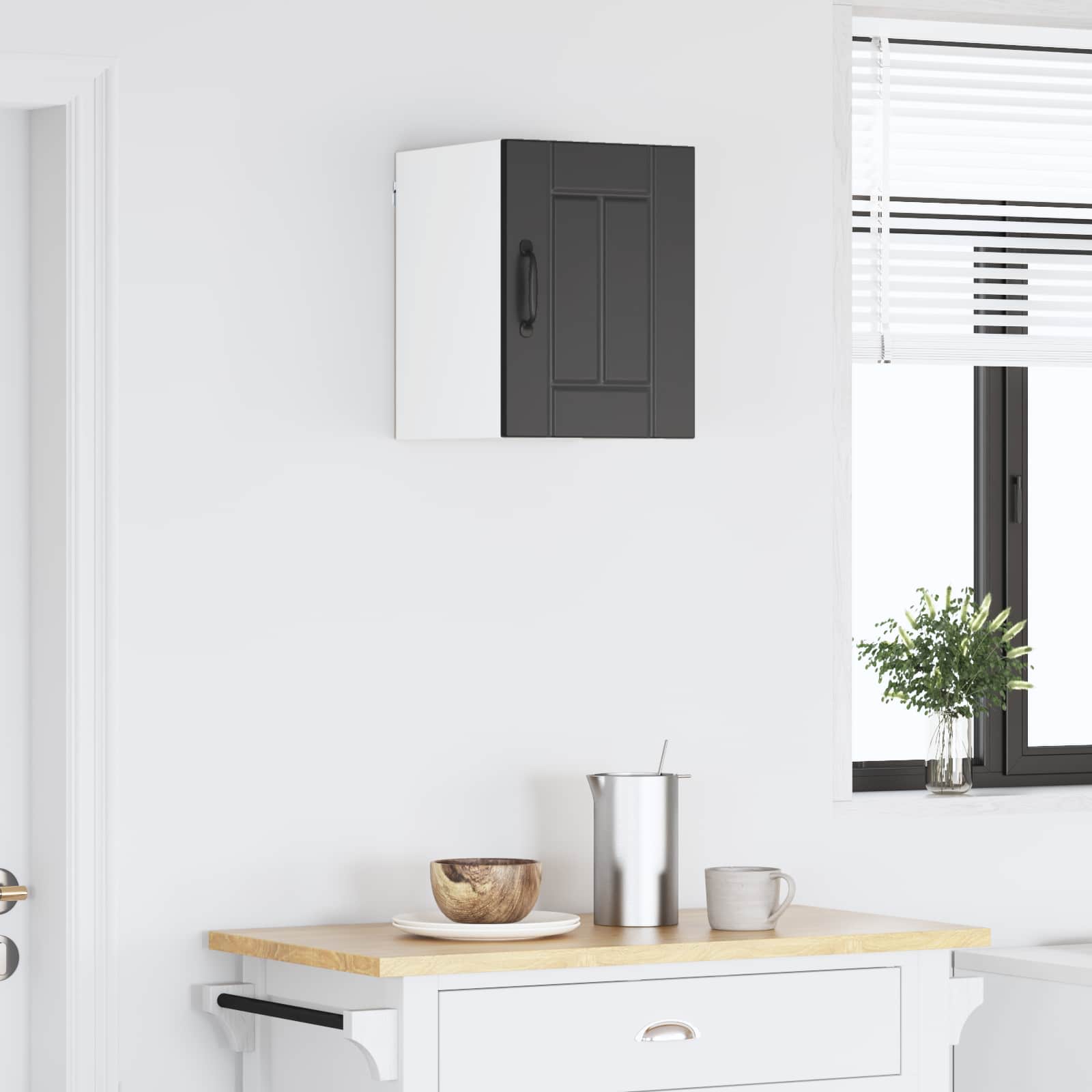 Ormar za Zid Lucca Crna 30 x 31 x 40 cm Konstruirano drvo